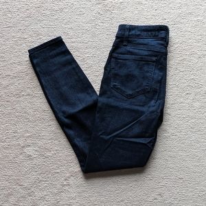 PAIGE high rise dark wash skinny jeans, size 24